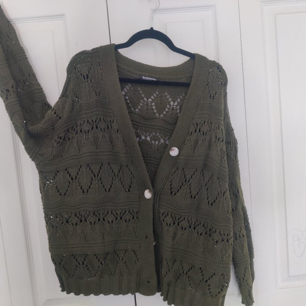 Dark green sweater BLOOMCHIC